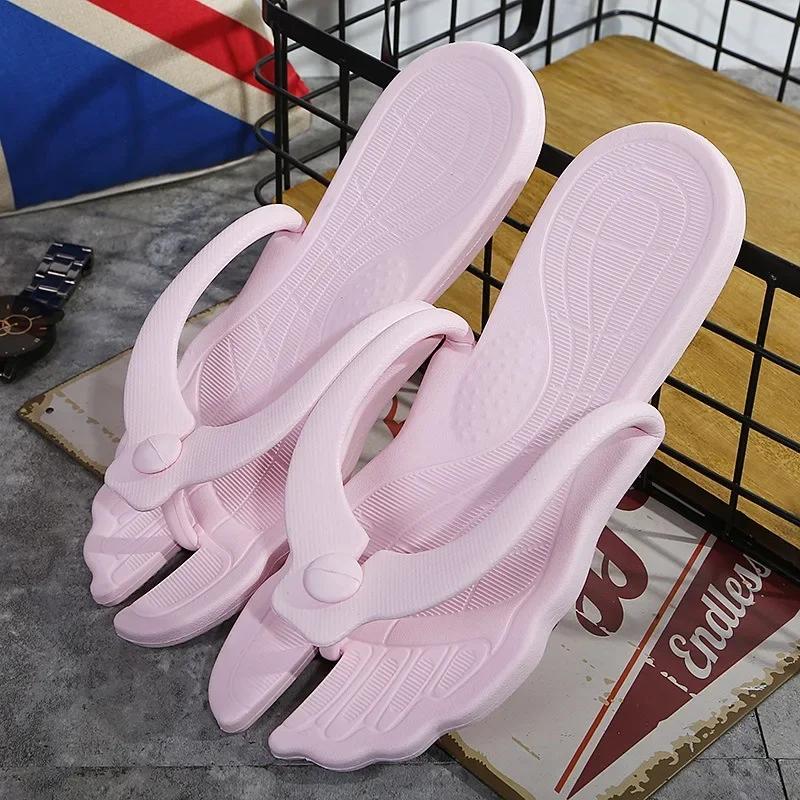 

Женские тапочки для путешествий, портативные, складные, для ванной, для отеля, нескользящие тапочки для влюбленных, для пляжа, для улицы, шлепанцы, для мужчин, тапочки XXL 44 розовый