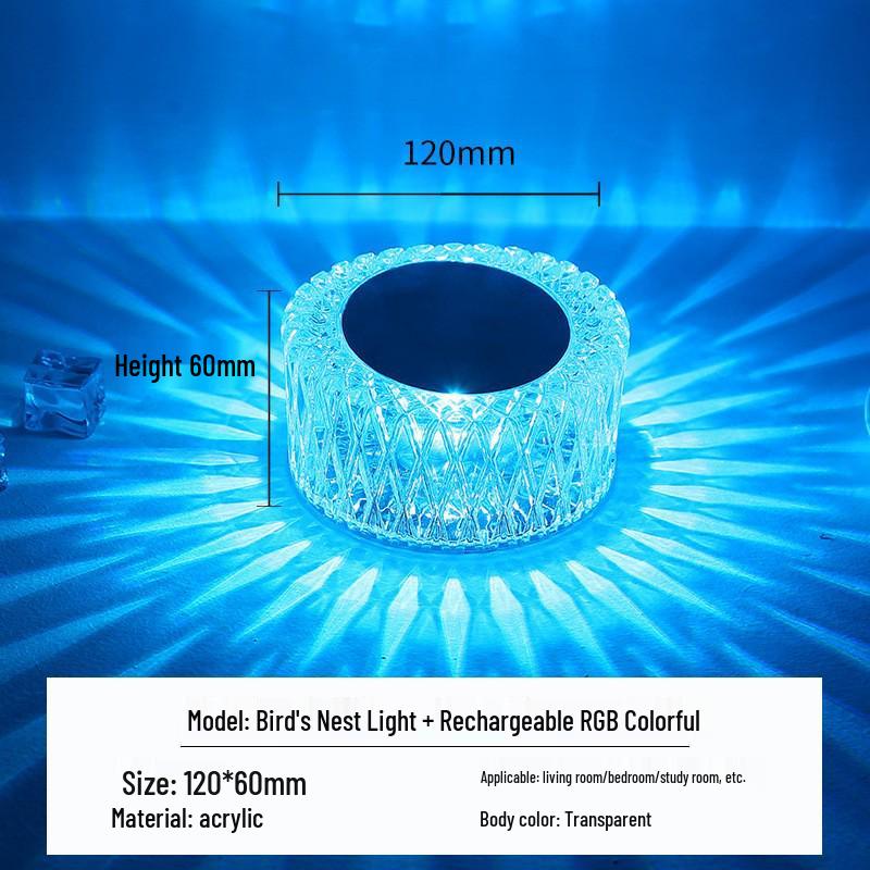 Star Moon Touch Lamp: Three-Color Rechargeable Night Light, Ideal for Bedroom or Birthday Gift.