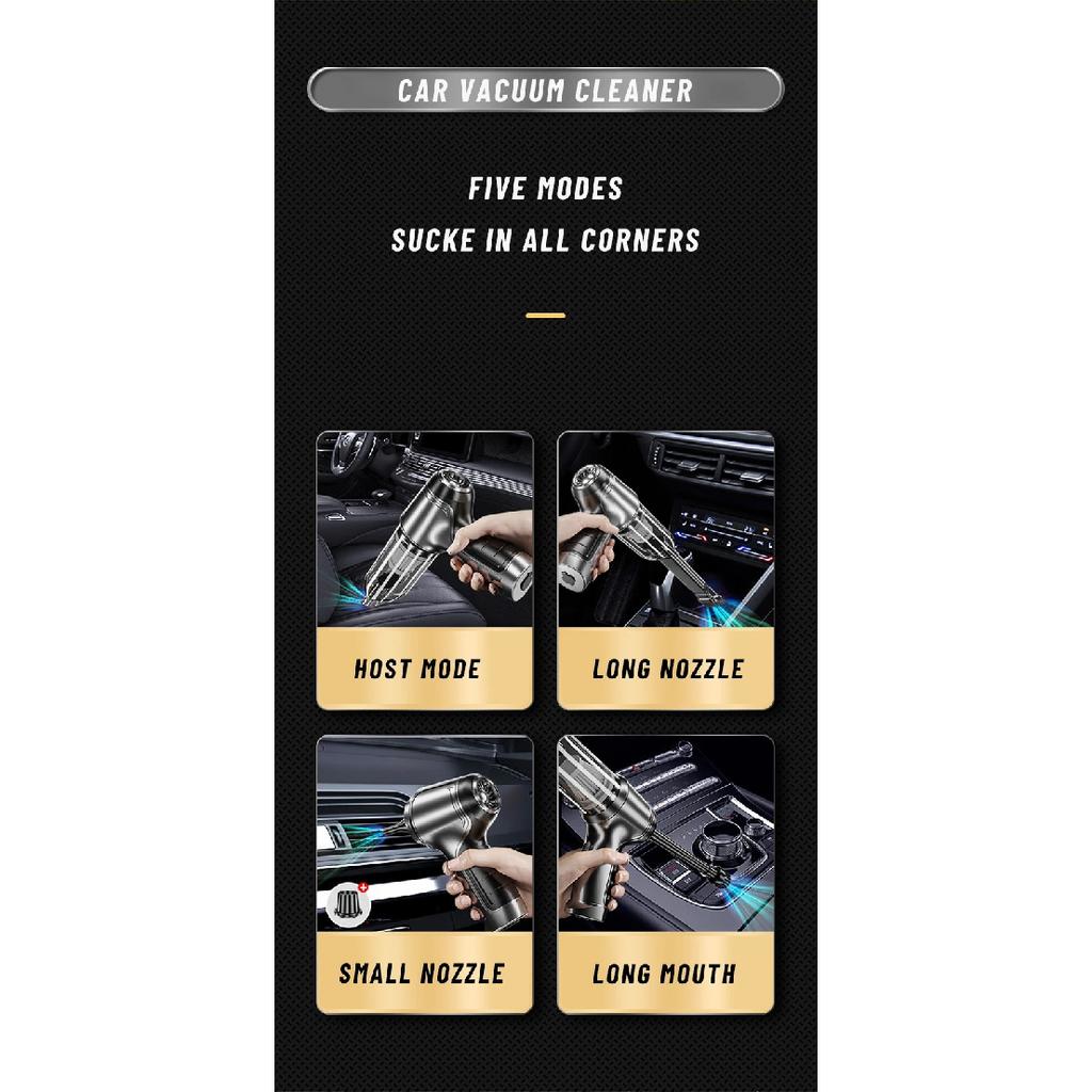 Car Vacuum Cleaner Auto Robot Wireless Cleaning Machine Automotive Car Accessories Home Appliance Tools Strong Suction Cleaners
