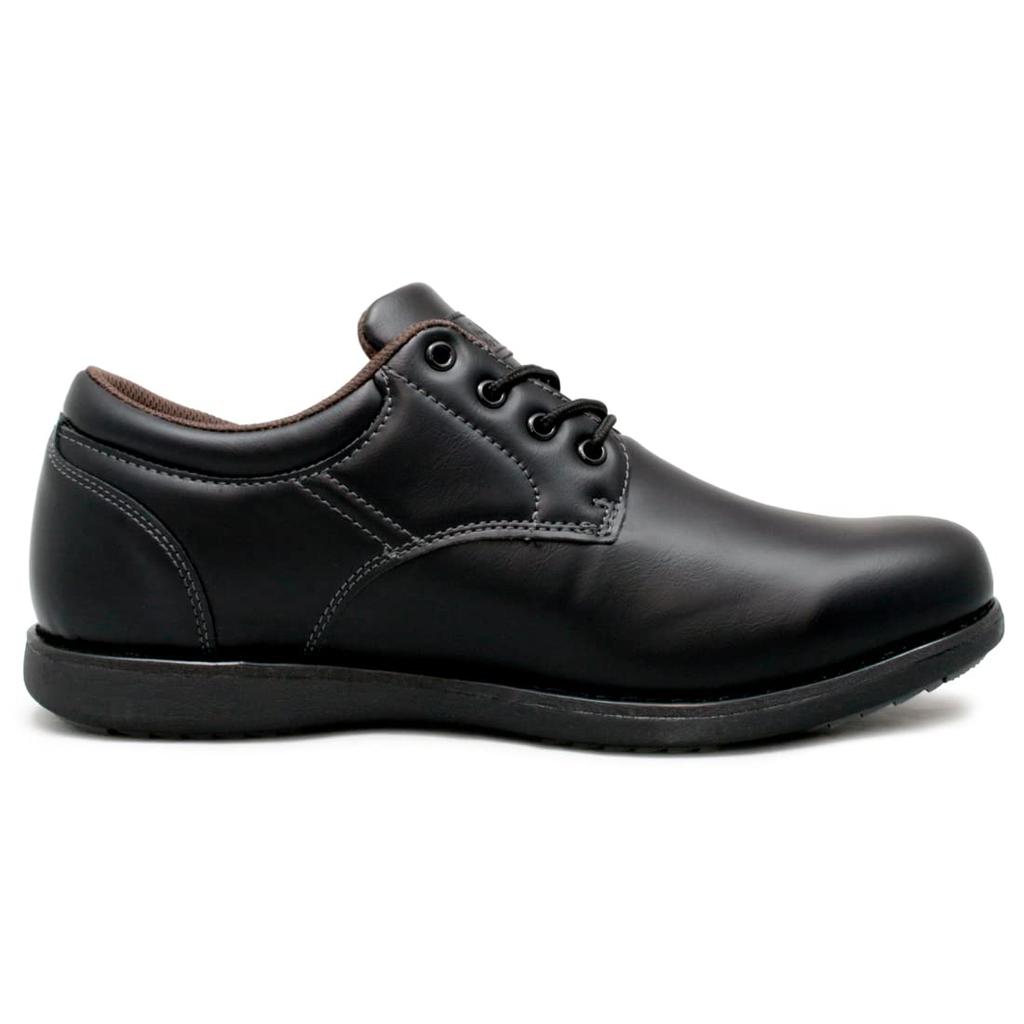 Waterproof Casual Shoes Business Sneakers Walking Lightweight Sole Plain Toe Lace Up Outer Feather Shoes Oxford Edm456 [Edwin] Men's Black/Black