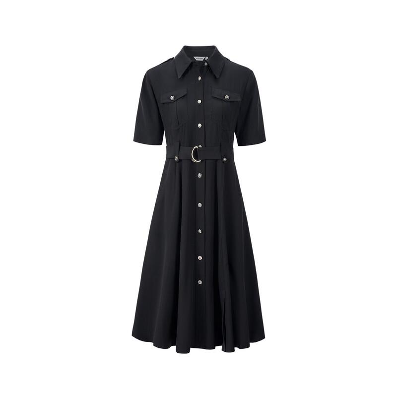 

GIOVANNI VALENTINO Women s Spring/Summer Commuter Belted Shirt Dress M