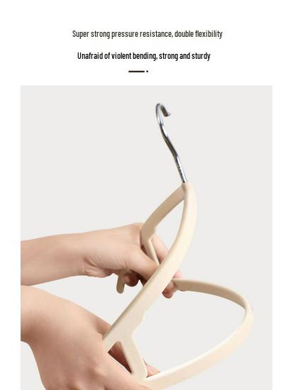 Ultra-Thin Non-Slip Flocked Clothes Hanger for Adults