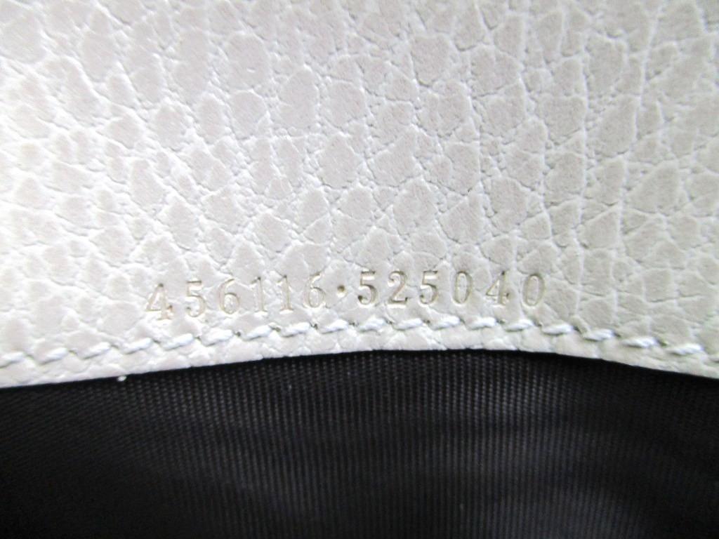 Authentic GUCCI Marmont G Off White Leather Continental Wallet Flap Long Wallet #a709  Open Box