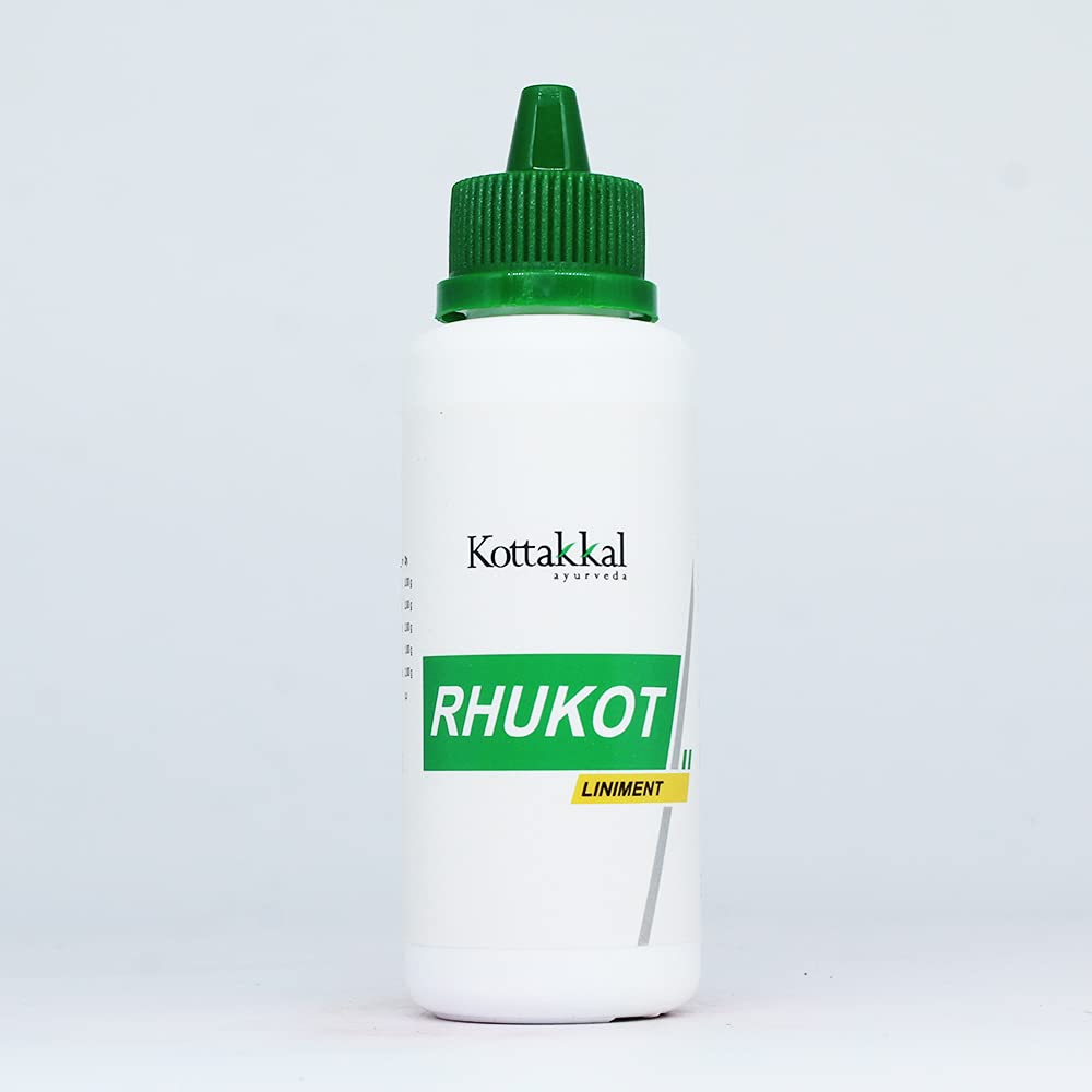 

Kottakkal Ayurveda Rhukot Liniment 100 ml Pack Of 1 For Daily Body Comfort And Soothing Massage Use