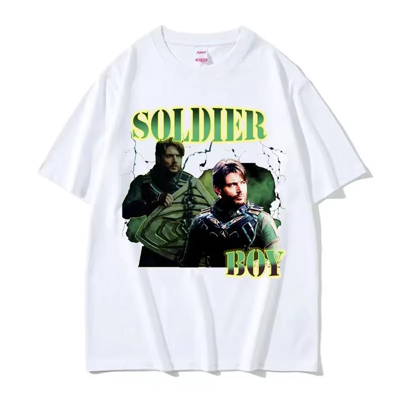 Summer Hot Sale Limited The Soldier Boy Jensen Ackles Graphic T Shirt Y2K Unisex Harajuku Hip Hop Punk T-shirt Breathable and Comfortable Clothes