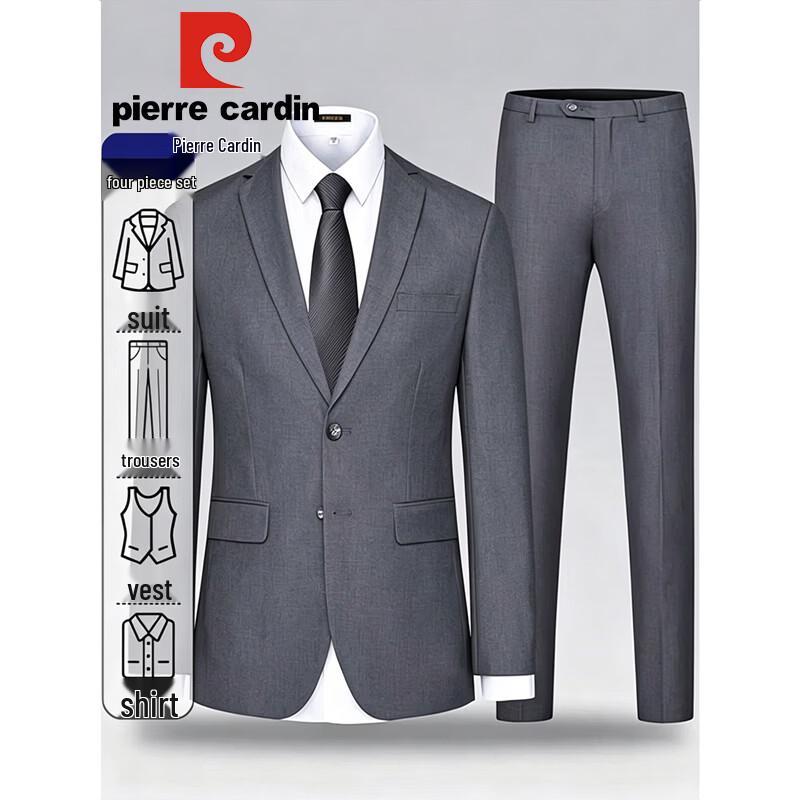 Pierre Cardin Men's Slim Fit Business Suit Set