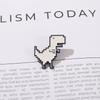 1Pc Cute Pixel-style Cartoon Dinosaur Alloy Badges - Denim Jacket T-shirt Backpack Decorative Pins Social Brooch for Men & Women