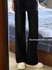 Women's Plus Size High Waist Retro Blue Wide Leg Jeans