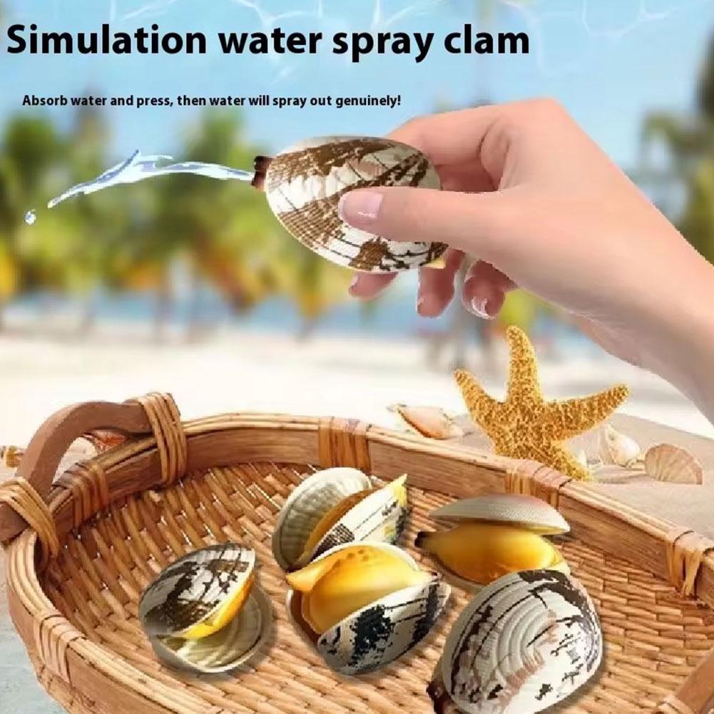 Water-Spraying Clam Toys Tricky Water-Absorbing Marine Shellfish Mini Water Creative Small Gifts For Children April Fool R6D1