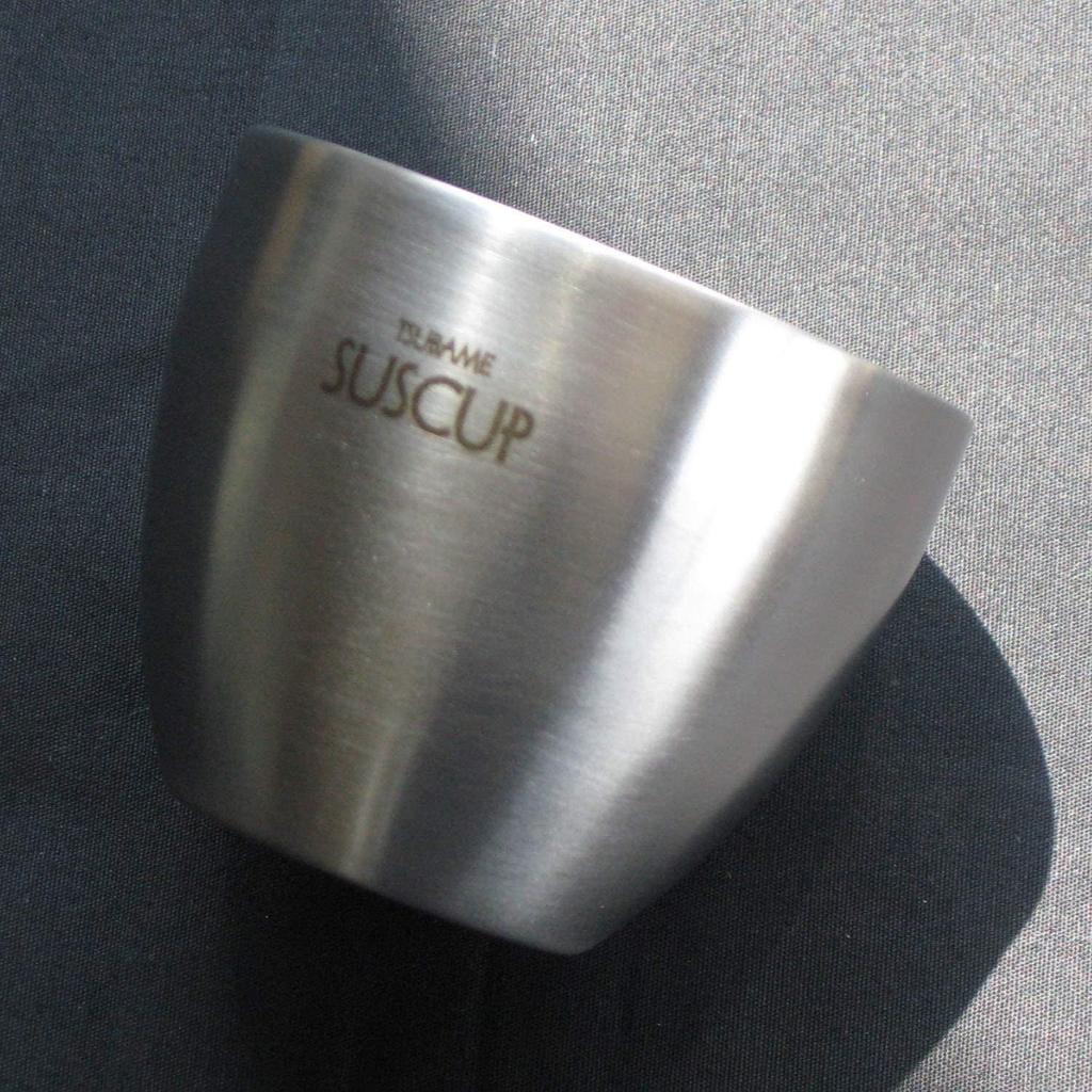 Nagao Tsubame-Sanjo Sake Cup Pair Set, Sakura Steel, Diameter 6cm X Height 5cm, 18-8 Stainless Steel Double-Walled Construction, Made In Japan