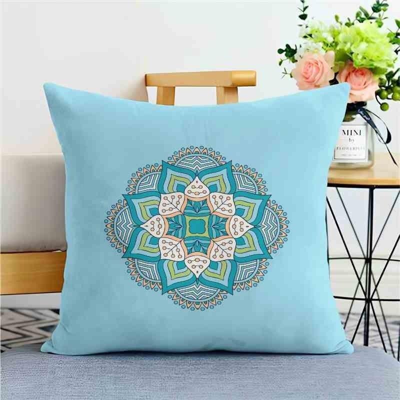 Classical Pattern Pillow Coversofa Living Room Cushion Cover Officewaist Pillow Bedside Square Pillowcase Removable and Washable
