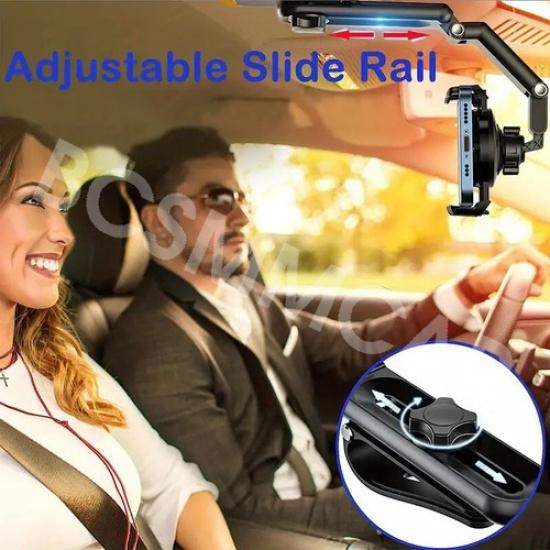 360° Rotatable Car Phone Holder Mount Stand Black Bracket For 4.-7in Phones GPS
