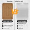 Titanium Cutting Board, Double Sided Stainless Steel Non Toxic Cutting Board for Kitchen, Food-Grade Cutting Board for Cutting Meats, Fruits And