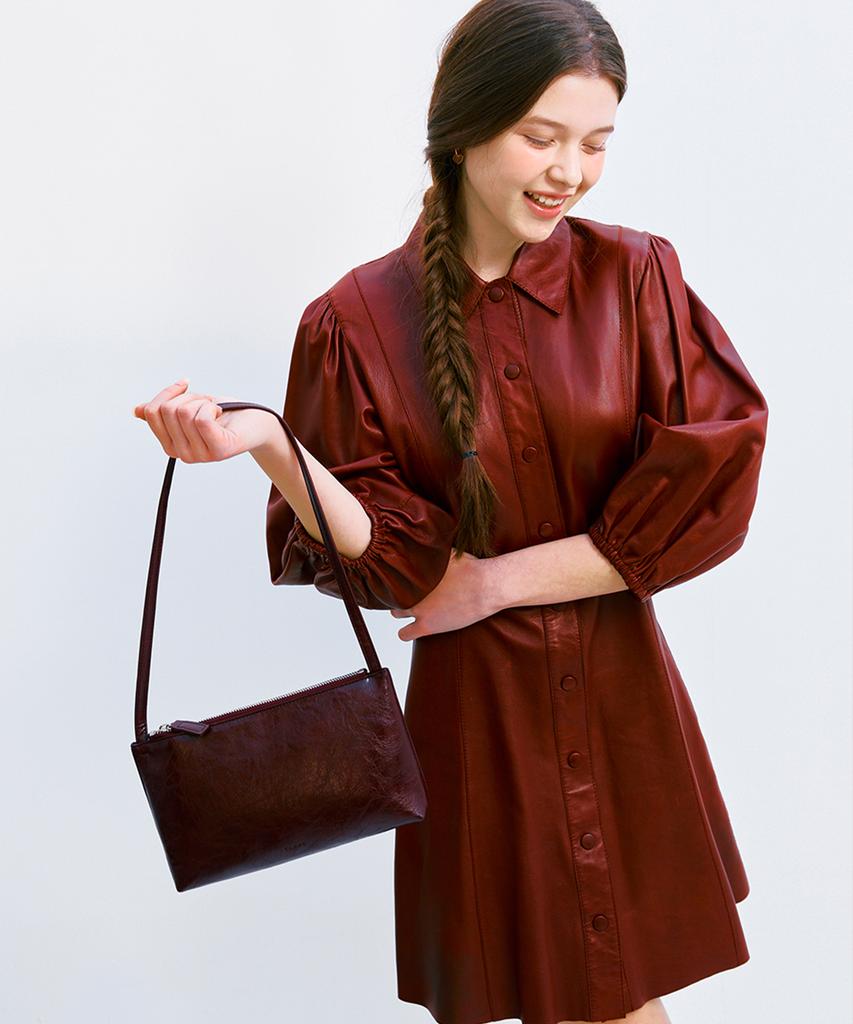 Clave Ivy Wine Shoulder Bag