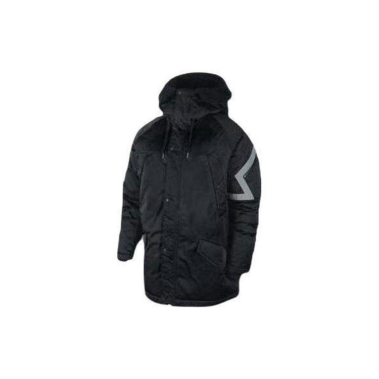 Jordan Down Jackets Men's Black Hooded Moderate Other AA1952-010