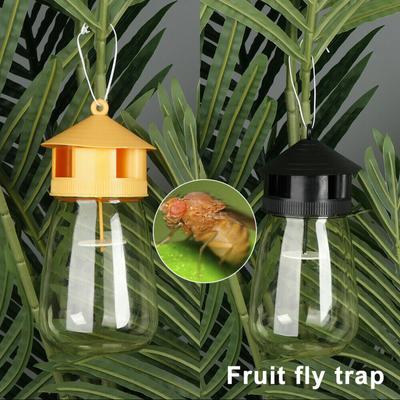 Fruit Fly Trap Killer Yellow Plastic Drosophila Trap Anti Fly Fruit Fly Killer Catcher Orchard Insect Trap Pest Control Products
