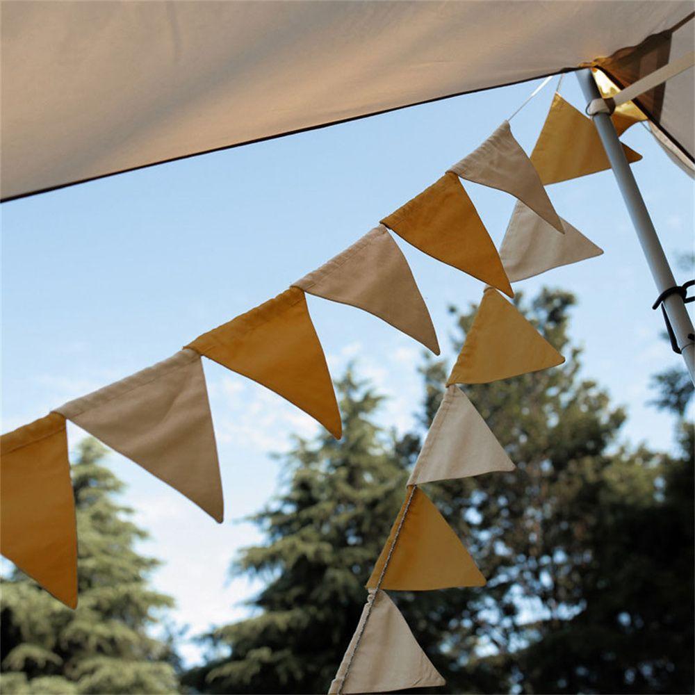 

Hiking Bunting Decoration Tent Accessories Hanging Flag Camping Tent Flags Felt Flags Garden Decor A