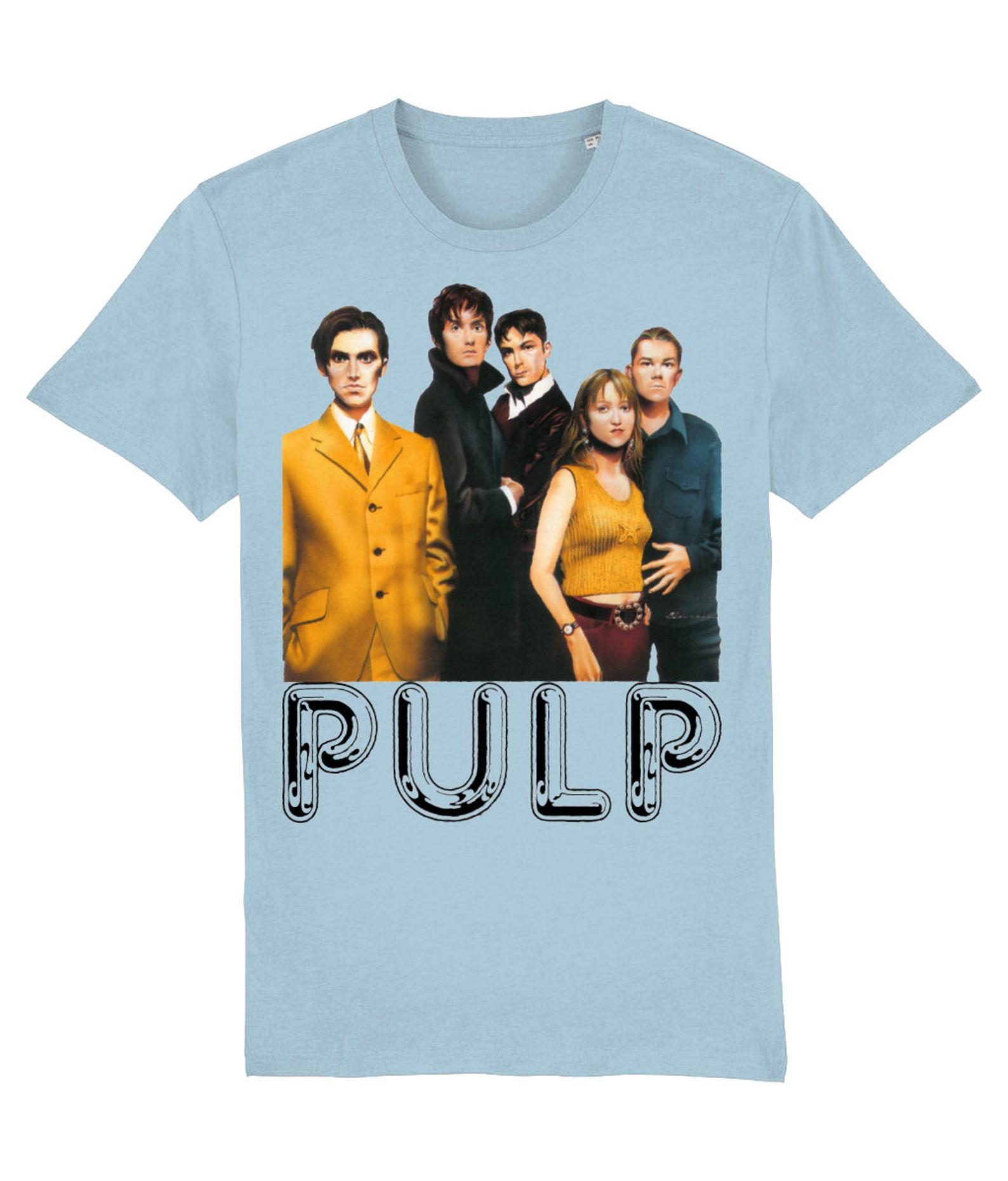 Pulp His N Hers T shirt (In WHITE, BLUE and GREY) S