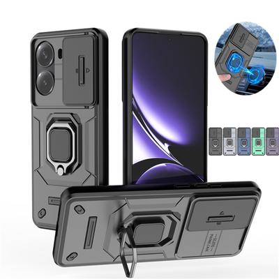 Do etui POCO X7 Pro 5G Magnetyczny metalowy uchwyt pierścieniowy Etui pancerne do Xiaomi POCO X7Pro Poko Little X7 Pro Przesuwana osłona obiektywu