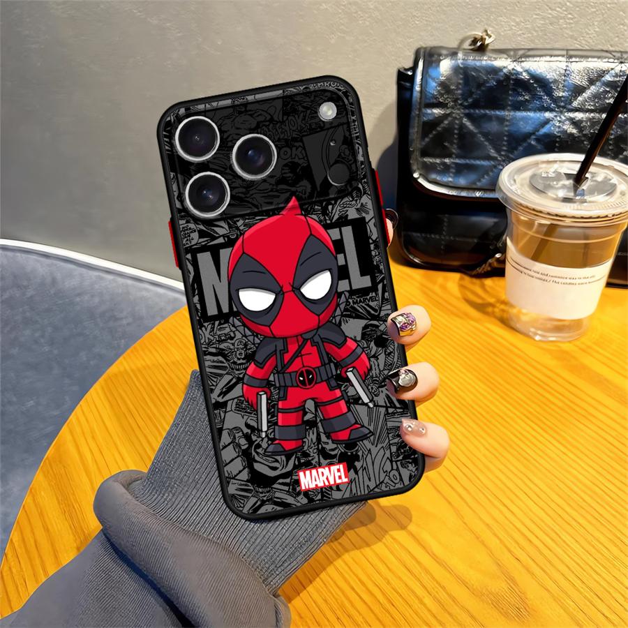 Marvel Groot Deadpool Měkký kryt pro iPhone 16e 15 16 14 Plus 17 Air 7 8 XS Max 12 13 11 17 Pro Max 13 Mini