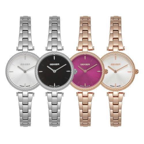 [GEIGER] GEIGER Solid Color Metal Watch GE8038 GE8038PURRG