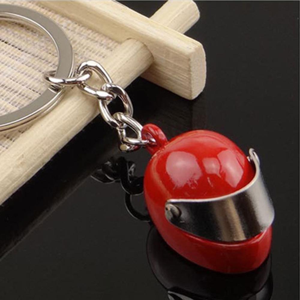 New Motorcycle Helmets Key Chain For Women Men Cute Safety Helmet Car Keychains Bags Accessories Key Ring Gift Jewelry