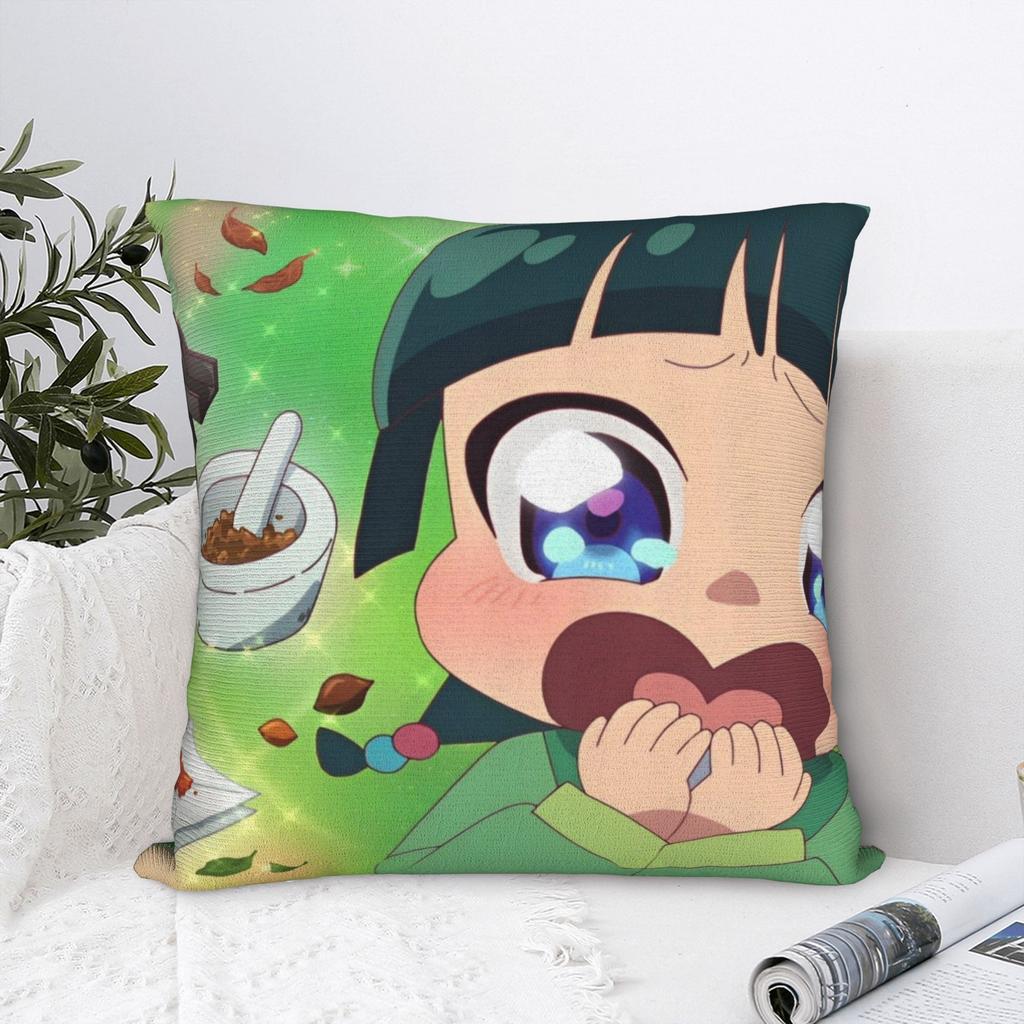 Printed The Apothecary Diaries Maomao Pillowcase Fabric Cushion Cover Gift Cartoon Anime Pillow Case Cover Home Zipper