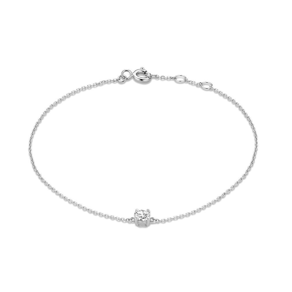 CANNER European American Style Eight-Pointed Star Zircon Bracelet S925 Silver Personality Simple Versatile Bracelet