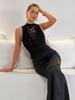 2026 European Fashion Sleeveless Halter Lace Slim Vest Women's Tank Top