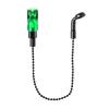 Fishing Bites Detectors Secure Line Grip Mechanism Compacts Chain Fishing Bites Alarm for Travel Convenience