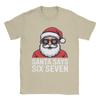 Meme Funny Six Seven Christmas Meme Santa TShirt for Unisex Novelty Cotton Tees Short Sleeve T Shirts Plus Size Tops