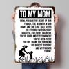 A Mi Mamá - Carteles de Lata para el Día de la Madre Arte de Pared Personalizable Letreros Metálicos Retro Vintage para Hogar Habitación Decoración de Pared Decoración de Escritorio