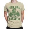 Herren T-Shirts Patapim Der Brr Brr Wald Troll Italienischer Hirnfraß Vintage Baumwoll T-Shirt Kurzarm T-Shirts Oberteile Party