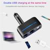 12V-24V Car Cigarette Lighter Socket Splitter Plug LED Auto Sockets Adapter USB Car Charger For Mobile Phone MP3 DVR Accessories