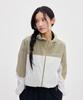 Discovery Expedition Freshvent Women'S Colorblock Crop Windbreaker (Beige)