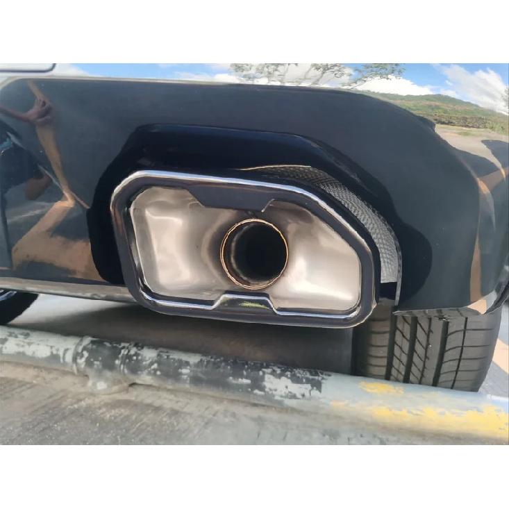 For BMW X3 X4 G01 G02 M40i 2022 2023 Car Stainless Tail Throat Exhaust Pipe Muffler Tip Cover 2Pcs Body Kits Tuning Accessories