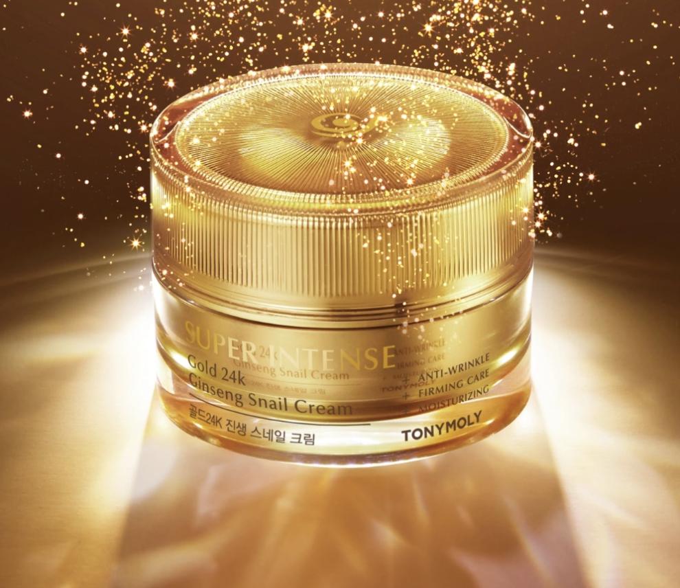 TONYMOLY Super Intense Gold 24K Ginseng Snail Cream Nourishing Firming Moisturizer 50ml