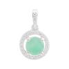 Silver Pendant with Emerald 1.181ct (2206118)