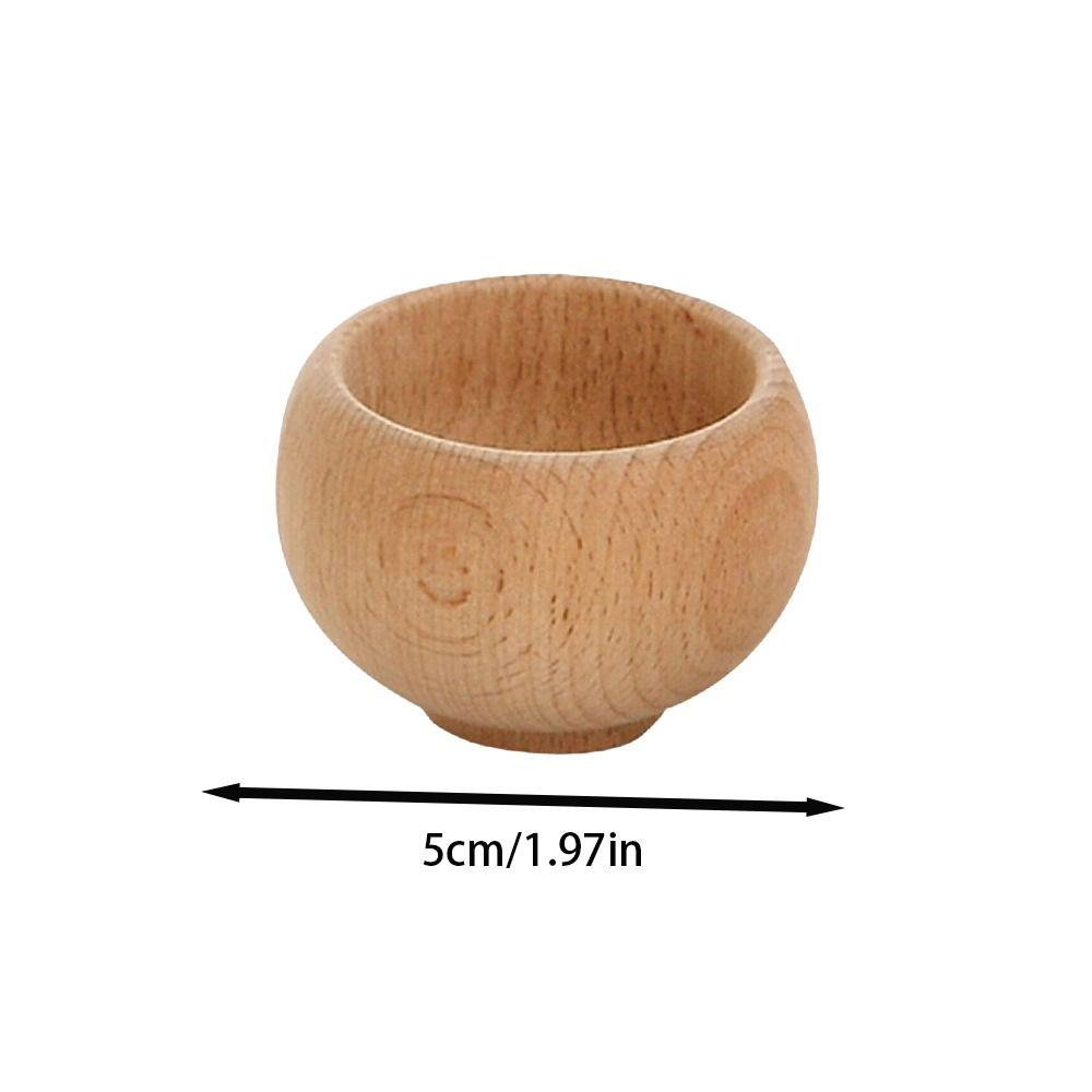 Recessed Structure Wooden Pin Cushion Base Needle Cushion Holder Embroidery Accessories