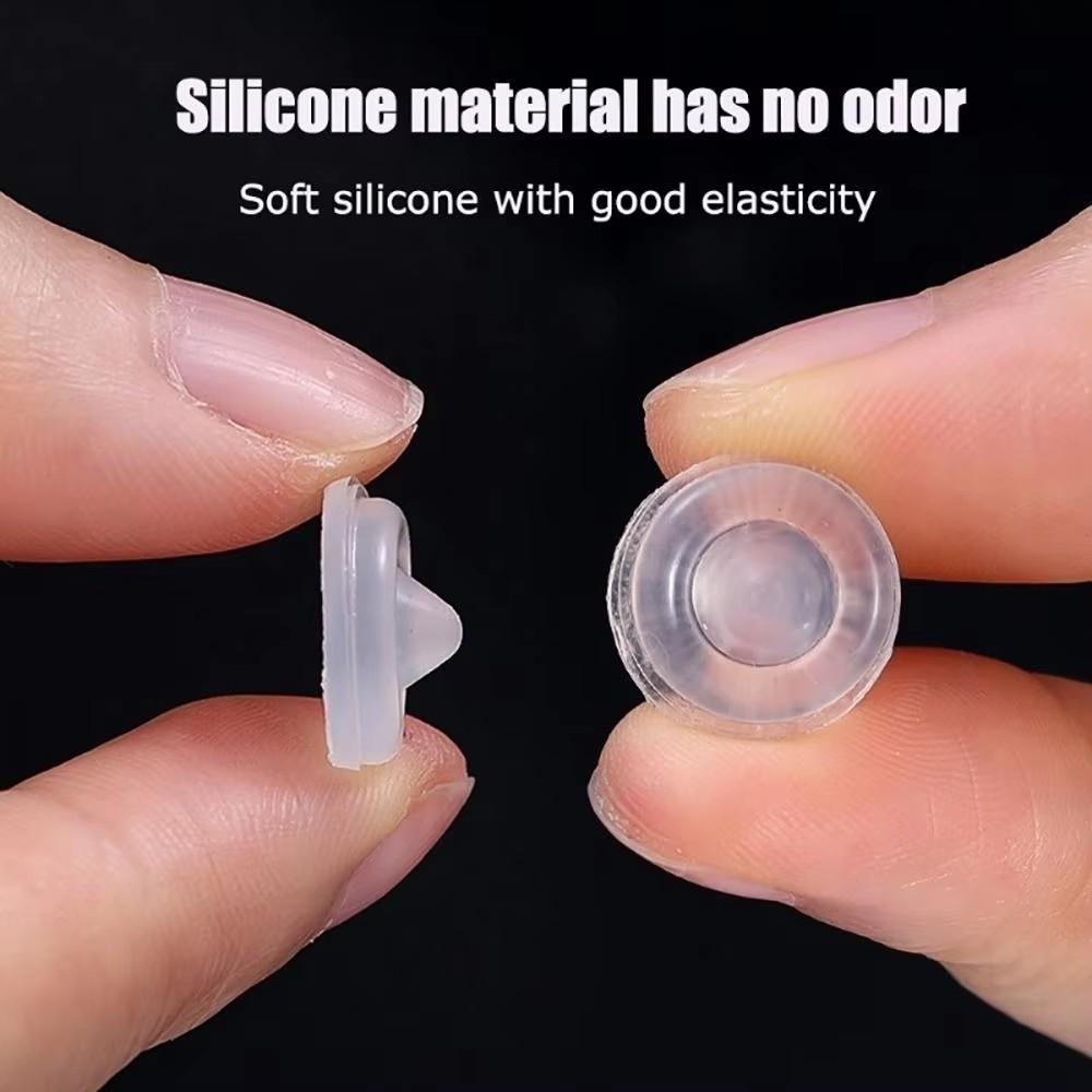 50 Stück/Blatt Gummi Silikon Antikollisionspartikel Selbstklebend Transparent Möbel Stoßstangenpolster Tür Schrank Toilette Schublade