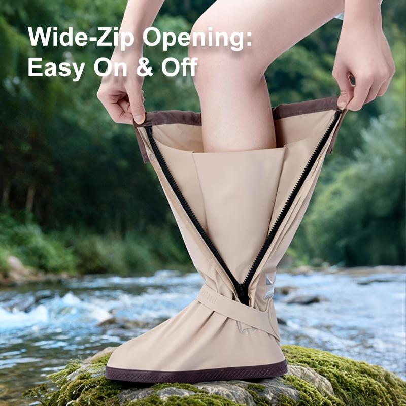 Wasserdichte Überschuhe für Gummistiefel für Herren Damen Regen Outdoor Innen Rutschfeste Wasserdichte Schuh Stiefel Schutz für Radfahren