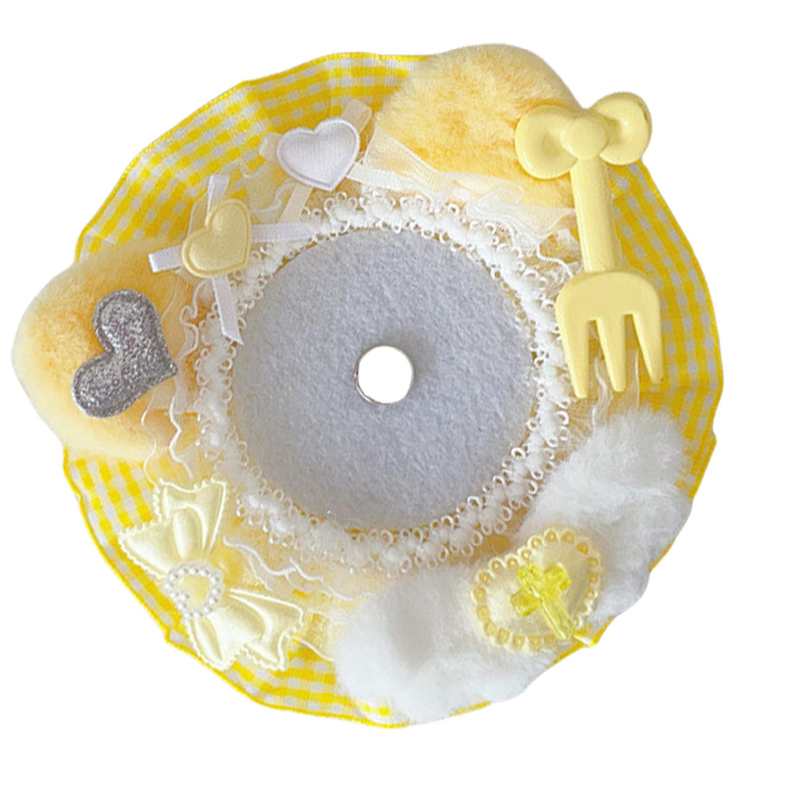 

Кружевная брошь ручной работы, держатель для бейджа, модный значок на лацкан для девочки, органайзер для демонстрации, модная подставка для презентации ювелирных изделий жёлтый