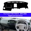 For Ford F-150 F150 XI 2003-2008 Car Dashboard Sun Shade Cover Instrument Desk Non-slip Dash Board Sun Shade Anti-UV Pad Mat