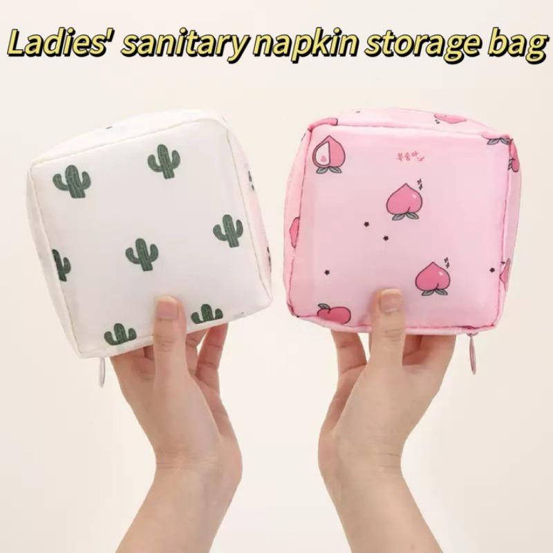 Multi Function Portable Sanitary Pad Storage Bag Tampon Pouch Napkin Cosmetic Bags Organizer Makeup Bags Girl Hygiene Pad Bags