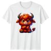 Little Grumpy Fuzzy Red Animal TShirt Grumpy Animal Animals Birthday Gift
