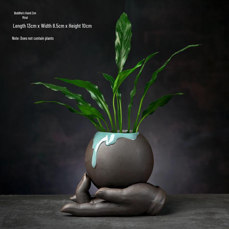 Stylish Ceramic Pothos Hydroponic Flower Pot Vase for Home Decor