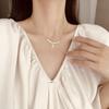 Transshipment Fu brand Fu character pearl collarbone necklace neck chain niche design sense round versatile women's design sense jewelry