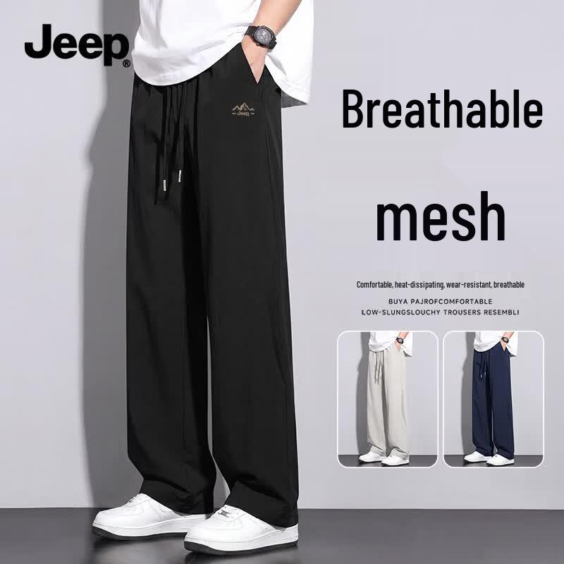 Jeep Men s Summer Mesh Breathable Casual Pants M