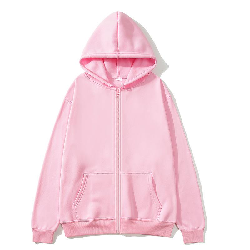 Women Hoodie Pocket Long Sleeve Solid Color Zip Hoodie Solid Color Zip Hoodie Oversized Hoodie Streetwear Women's Sweatshirt
