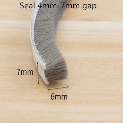 

20/10/5Meters Brush Strip Self Adhesive Door Window Sealing Strip Home Door Window Sound Insulation Wind-proof Strip Gasket 5M
